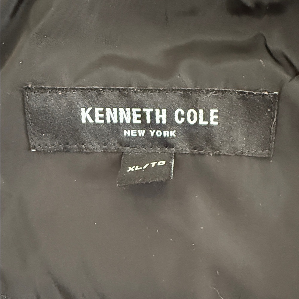 Kenneth Cole New York Black Puffer Women’s Warm Hooded Long Quilted XL Jacket - Picture 12 of 12